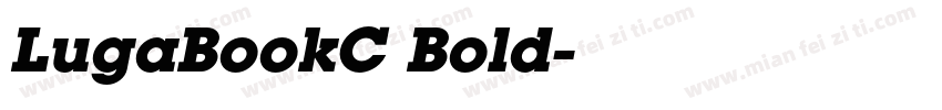 LugaBookC Bold字体转换